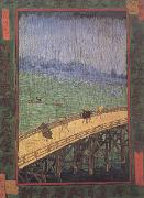 Japonaiserie:Bridge in the Rain (nn04) Vincent Van Gogh